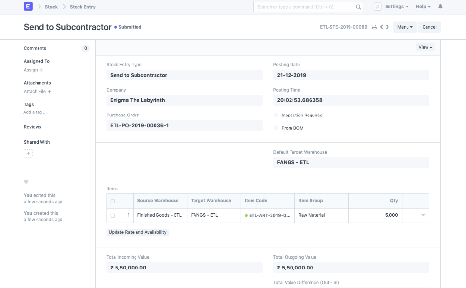 ERPNext dashboard for small to medium businesses